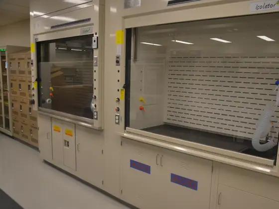 High-Performance Fume Hoods laboratory installation by Lab Setup America