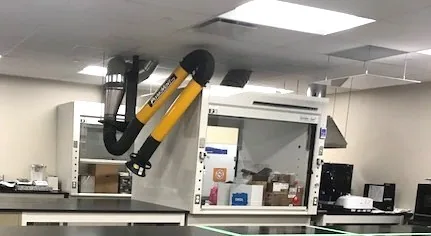 Spot Extraction Hoods laboratory installation by Lab Setup America