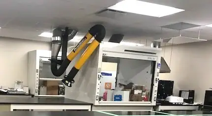 Spot Extraction Hoods laboratory installation by Lab Setup America