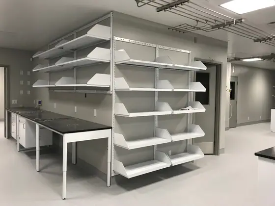 Laboratory Shelving laboratory furniture installation by Lab Setup America