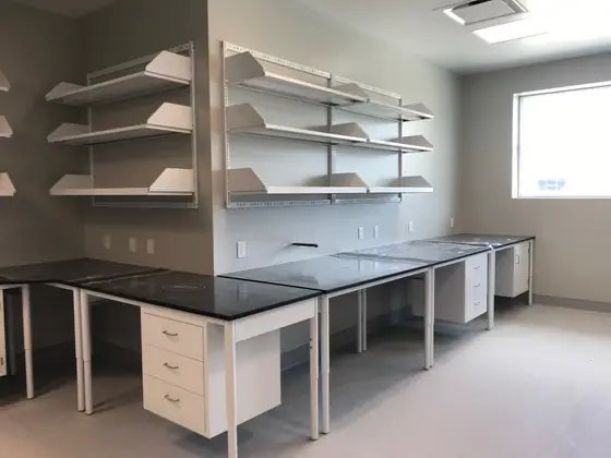 Laboratory Shelving laboratory furniture installation by Lab Setup America