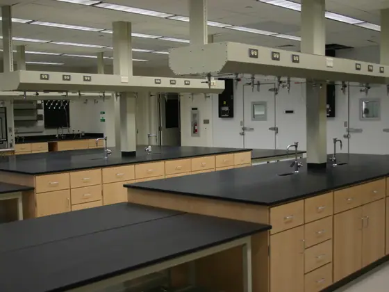 Overhead Service Carriers laboratory furniture installation by Lab Setup America