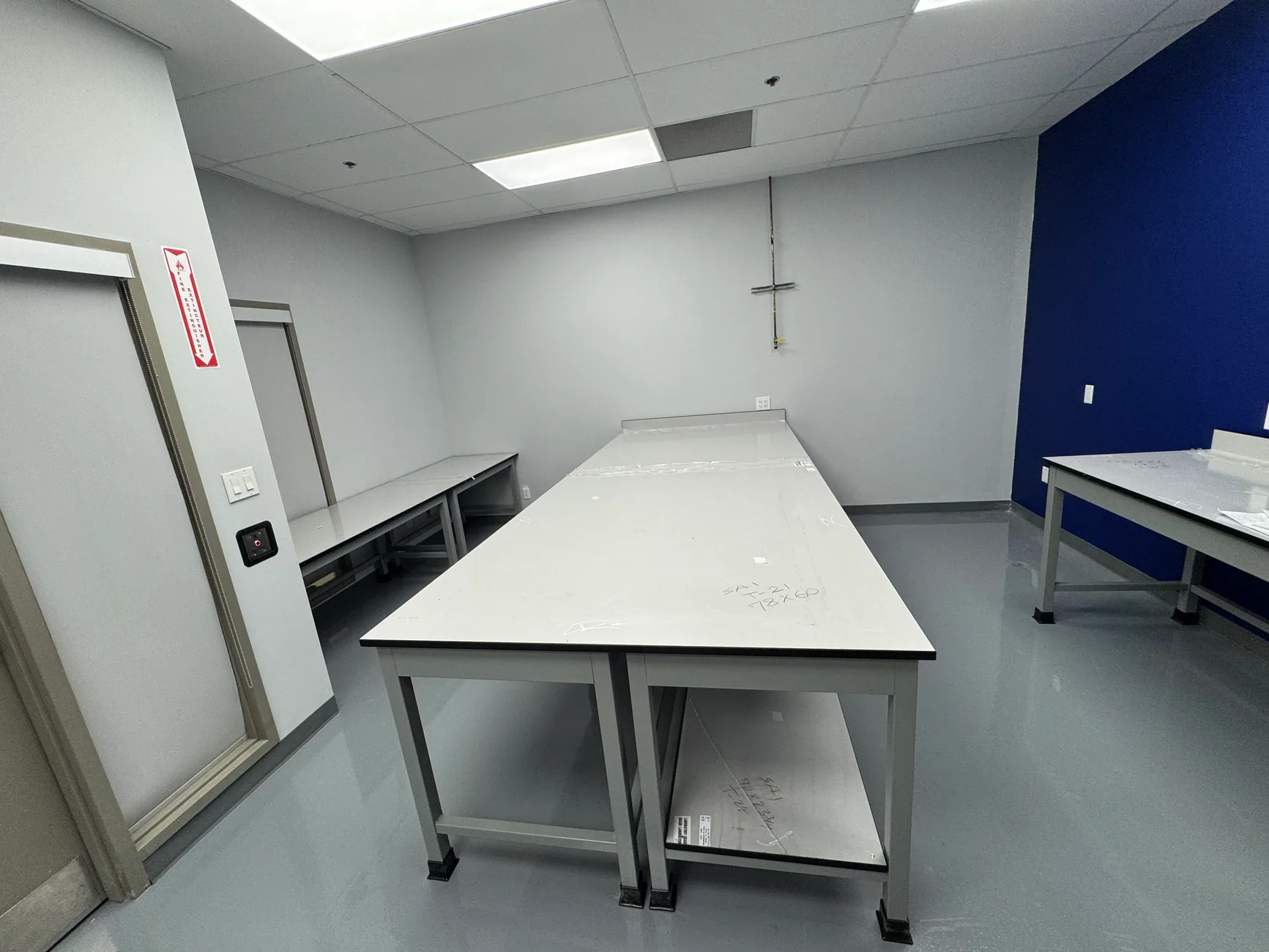 Painted Steel Casework laboratory furniture installation by Lab Setup America