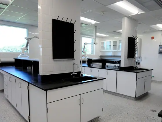 Phenolic Lab Casework laboratory furniture installation by Lab Setup America