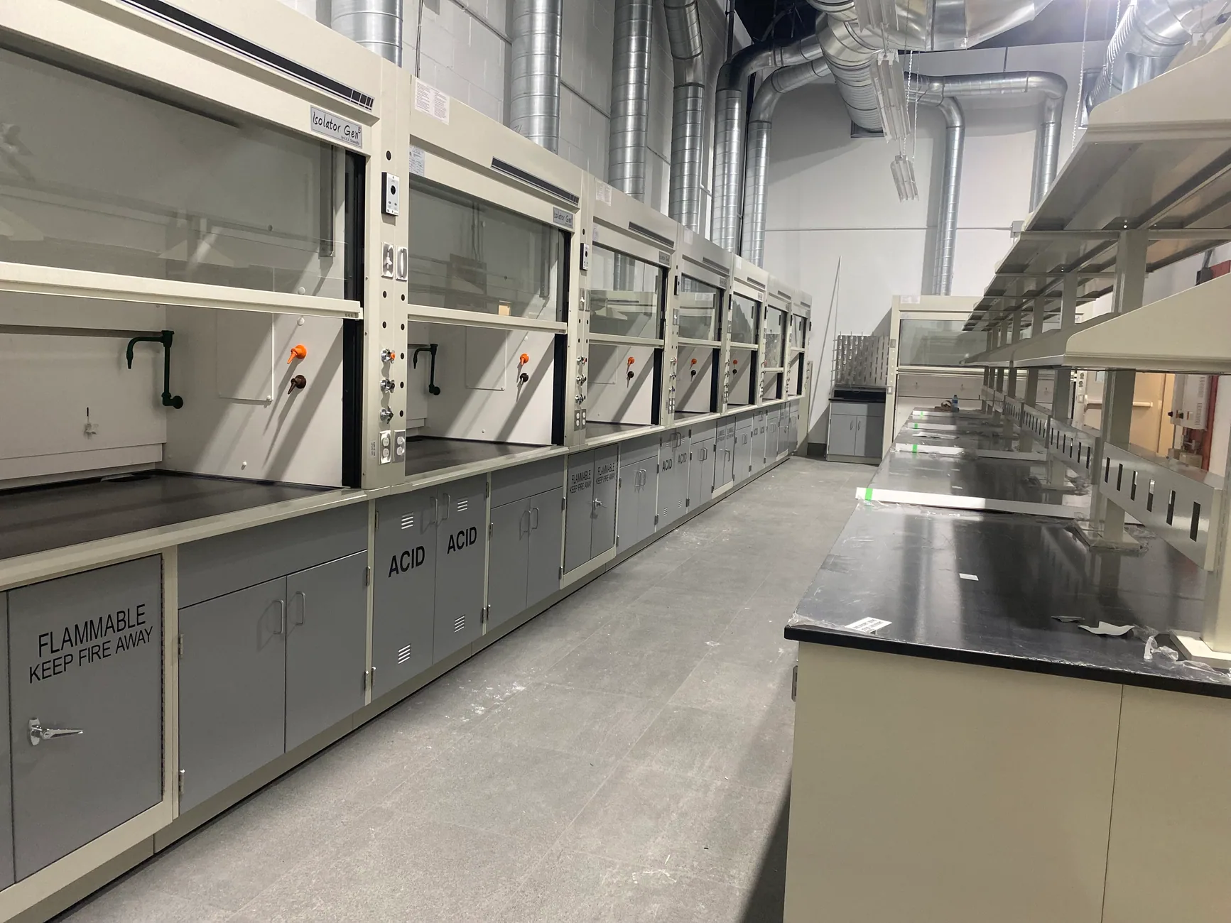 Specialty Casework laboratory furniture installation by Lab Setup America