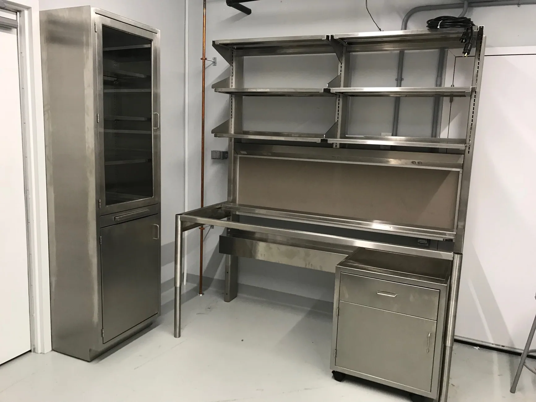 Stainless Steel Casework laboratory furniture installation by Lab Setup America